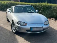 Second-hand Mazda MX5 120 CP (88 kW) 1998 Argintiu Cabrio