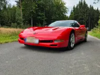 Używany Corvette C5 350 KM (257 kW) 2002 Czerwony Kabriolet