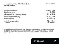 Nowe BMW X3 Performance 299 KM (219 kW) 2026 Szary SUV