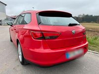 Usata Seat Leon ST 110 CV (80 kW) 2014 Rosso Station wagon