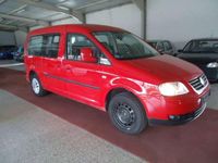 Gebraucht VW Caddy Maxi Team 109 PS (80 kW) 2010 Rot Van / Kleinbus