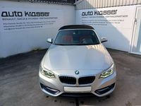 Gebraucht BMW 220 Sport Line 184 PS (135 kW) 2017 Glaciersilber (metallic) Cabrio