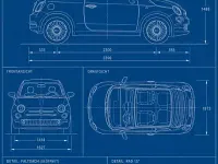 Gebraucht Fiat 500C Lounge 69 PS (50 kW) 2019 Blau Cabrio