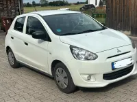 Gebraucht Mitsubishi Space Star 75 PS (55 kW) 2015 Weiß Kleinwagen