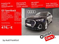 Gebraucht Audi Q3 S-Line 150 PS (110 kW) 2022 Mythosschwarz metallic/mythoss SUV