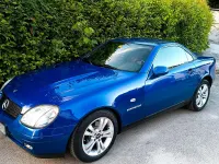 Gebraucht Mercedes SLK230 193 PS (141 kW) 1998 Blau Cabrio