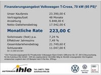 Gebraucht VW T-Cross Life 95 PS (69 kW) 2023 Grau SUV