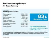 Gebraucht VW up! move up! 60 PS (44 kW) 2016 Schwarz Kleinwagen