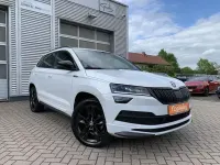 Gebraucht Skoda Karoq SportLine 150 PS (110 kW) 2019 Moonweiss metallic (metallic) SUV
