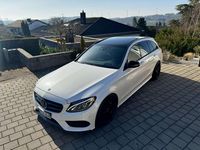 Gebraucht Mercedes C250 AMG line 204 PS (150 kW) 2018 Weiß Kombi