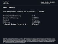 Gebraucht Audi A3 Advanced Plus 116 PS (85 kW) 2025 Mythosschwarz metallic Kombi