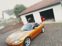 Gebraucht Mazda MX5 115 PS (84 kW) 1997 Orange Cabrio