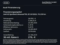Gebraucht Audi A5 Sportback Advanced Plus 165 PS (121 kW) 2022 Grün Kleinwagen