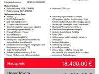 Gebraucht Toyota Corolla Club 122 PS (89 kW) 2019 Novaweiß perleffekt, dach schwarz Limousine
