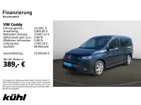 Gebraucht VW Caddy Basis 122 PS (89 kW) 2021 Starlight blue metallic Van / Kleinbus
