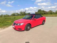 Używany Saab 9-3 Cabriolet 150 KM (110 kW) 2008 Czerwony Kabriolet