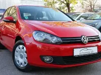 Gebraucht VW Golf VI Trendline 86 PS (63 kW) 2010 Rot Kleinwagen