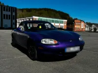 Gebraucht Mazda MX5 110 PS (80 kW) 1999 Violet Cabrio