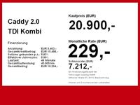 Gebraucht VW Caddy Basis 102 PS (75 kW) 2022 Rot Van / Kleinbus