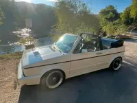Gebraucht VW Golf Cabriolet 98 PS (72 kW) 1989 Weiß Cabrio