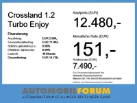 Gebraucht Opel Crossland Enjoy 110 PS (80 kW) 2024 Lackierung schwarz perla nera/ SUV