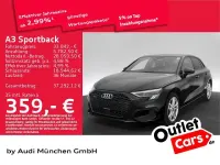 Brugt Audi A3 Advanced 190 HK (139 kW) 2023 Sort Sedan