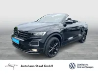 Gebraucht VW T-Roc Cabriolet R-line 150 PS (110 kW) 2021 Deep black perleffekt schwarz Cabrio