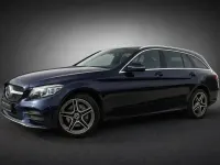 Gebraucht Mercedes C220 AMG 194 PS (142 kW) 2019 Cavansitblau metallic Kombi
