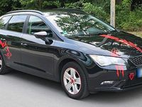 Usata Seat Leon 105 CV (77 kW) 2014 Nero Station wagon