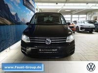 Gebraucht VW Caddy Maxi Comfortline 125 PS (91 kW) 2018 Schwarz perleffekt Van / Kleinbus