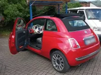 Używany Fiat 500 2011 Czerwony Kabriolet
