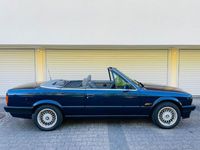 gebraucht BMW 318 Cabriolet E30 i mauritiusblau Vollleder grau 3er