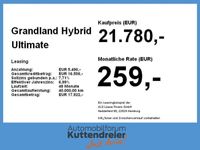 gebraucht Opel Grandland X Hybrid Ultimate Navi Kamera 360 Bi-LED