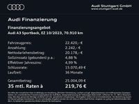 Gebraucht Audi A3 116 PS (85 kW) 2023 Brillantschwarz Limousine