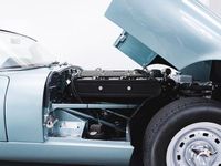 Second-hand Jaguar E-Type 298 CP (219 kW) 1965 Albastru Cabrio