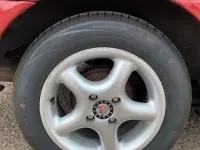Gebraucht Nissan Almera 75 PS (55 kW) 1997 Rot Kleinwagen