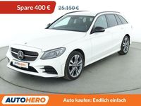 Gebraucht Mercedes C200 AMG line 197 PS (144 kW) 2019 Weiß Kombi