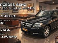 Gebraucht Mercedes GLK250 204 PS (150 kW) 2011 Schwarz SUV