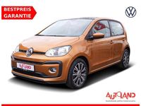 Gebraucht VW up! 90 PS (66 kW) 2018 Honey yellow metallic (metallic) Kleinwagen