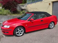Brugt Saab 9-3 Cabriolet Vector 150 HK (110 kW) 2006 Rød Cabriolet