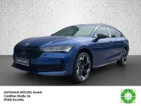 Neu Skoda Superb SportLine 150 PS (110 kW) 2026 Cobalt blau metallic Kombi