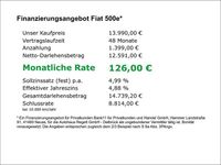 Gebraucht Fiat 500e Action 69 kW (95 PS) 2022 Schwarz Kleinwagen