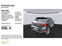 Gebraucht VW T-Roc Style 110 PS (80 kW) 2023 Indiumgrau metallic (metallic) SUV