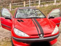Gebraucht Peugeot 206 60 PS (44 kW) 1998 Rot Kleinwagen