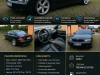 Gebraucht BMW 730 215 PS (158 kW) 2004 Schwarz Limousine