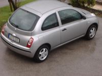 gebraucht Nissan Micra 1,2 mit Klima, silbermetallic, Alu, Garagenfahrzeug, aus 1. Hand