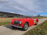 Brugt Austin Healey 100 90 HK (66 kW) 1955 Rød Cabriolet