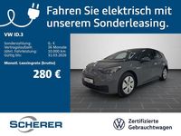 Gebraucht VW ID.3 Pure 110 kW (150 PS) 2021 Mondsteingrau schwarz Kleinwagen