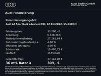 Gebraucht Audi A5 Sportback Advanced Plus 204 PS (150 kW) 2022 Schwarz Kleinwagen