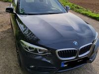 gebraucht BMW 218 D Coupé Sportline * Navi # SAPHIRSCHWARZ METALLIC